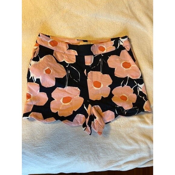 Anthropologie Floral Georgie Scallop Shorts Size 6US - Picture 6 of 12